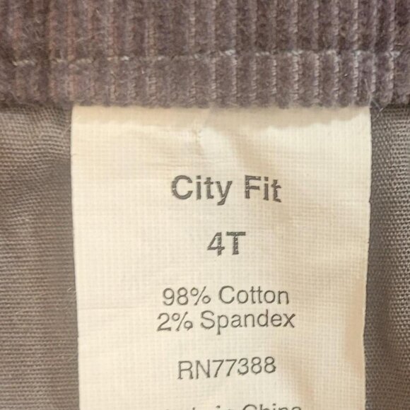 J.Crew City Fit Corduroy Pants – Size 4T – Classic Gray - Picture 2 of 7